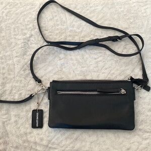 Genuine Leather Marc New York black mini purse